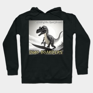 Dinosaur Surfing Funny Hoodie